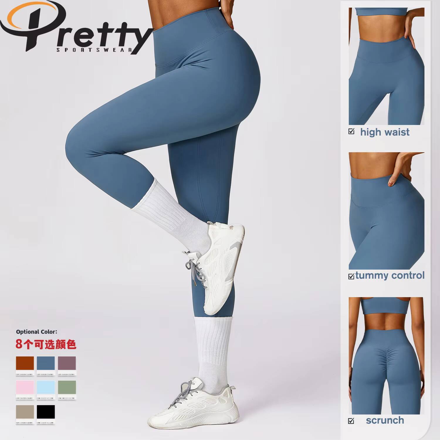 2024 New Arrival Breathable Womens Gym Fitness Sets Workout Clothes Sportswear Yoga Crop TopsLeggings Set Yoga Sets for Women