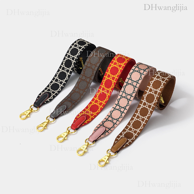 DH Luggage Accessories Wide Shoulder for Classic Princess Diana Bag Fashion Replacement Strap Embroidered