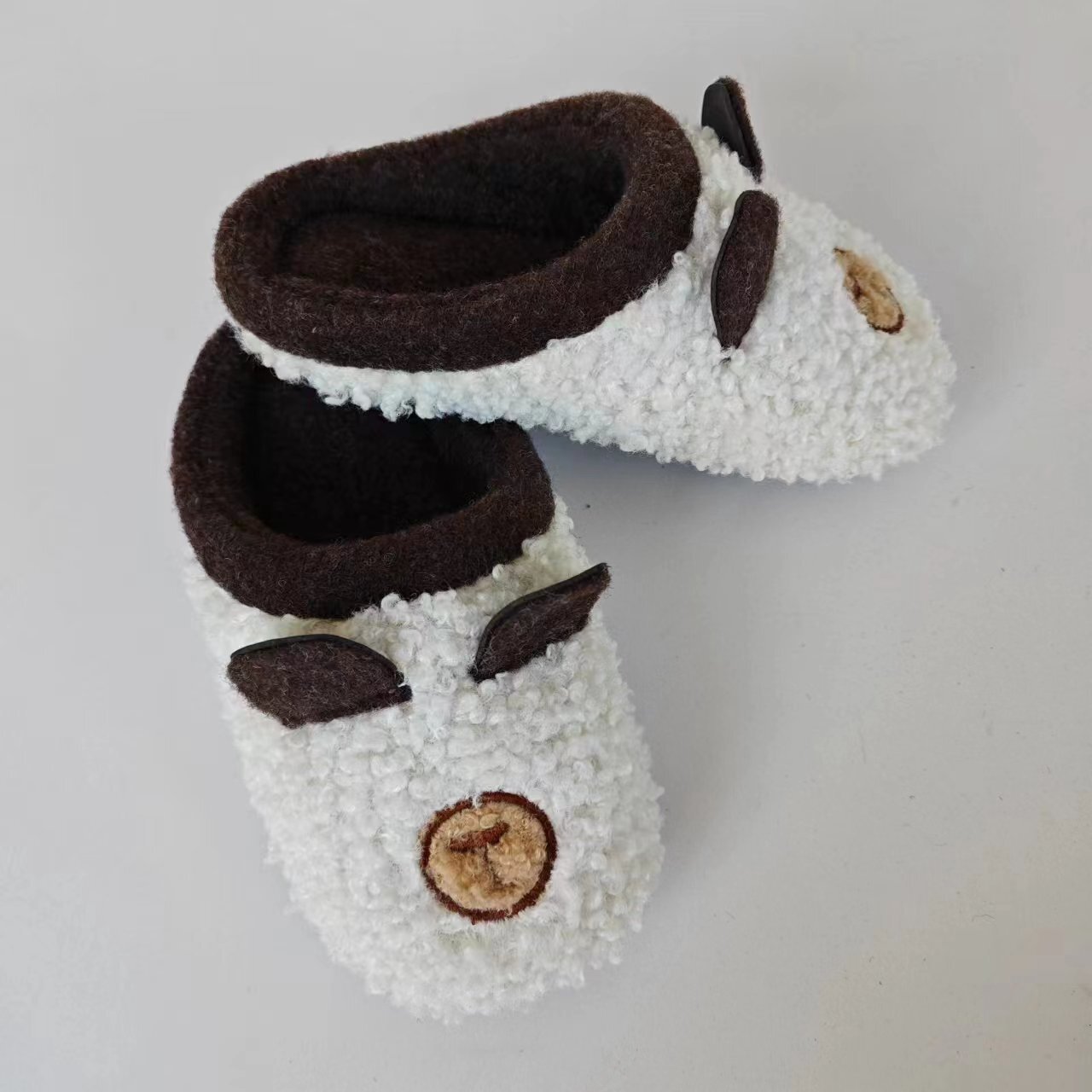 Teddy Velvet Silent Toy Shoes ddmymarket