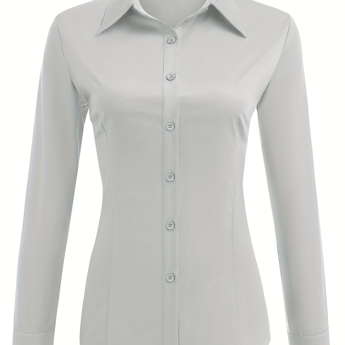 K2261 High-quality cotton women's slim-fit shirts, European and American fashion basic tops, support mixed batch/small batch customization