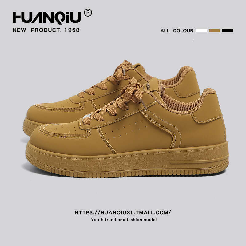 Universal Invisible Height-Increasing Board Men's 2025 New Autumn Versatile Ultra-Light Soft Thick-Soled White Shoes b7 29