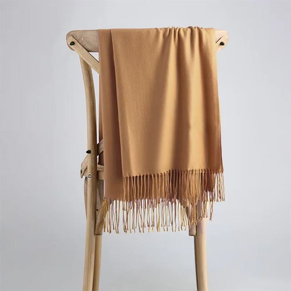 T1872 Winter Solid Color Cashmere Scarf/Wrap
