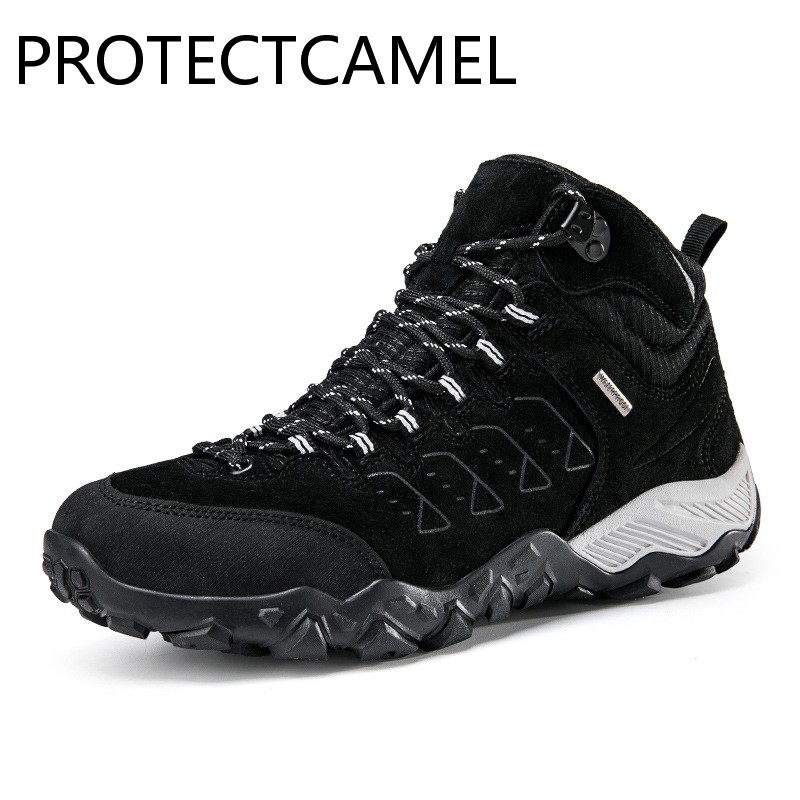 PROTECTECCAMEL New Designer Outdoor Sports Shoes Trendy Luxury Mountaineering Shoes With Thick Velvet And Anti Slip Thick Bottom Hiking Shoes Warm Cot