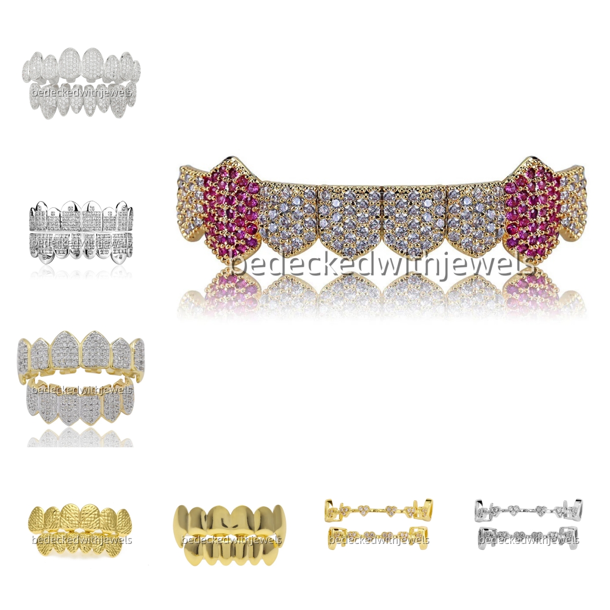 halloween golden iced out TOPBLING Custom Moissanite Grills - VVS Grade with Options for Gold & Silver Plate Finish | Men's Hip-Hop Jewelry 18K G