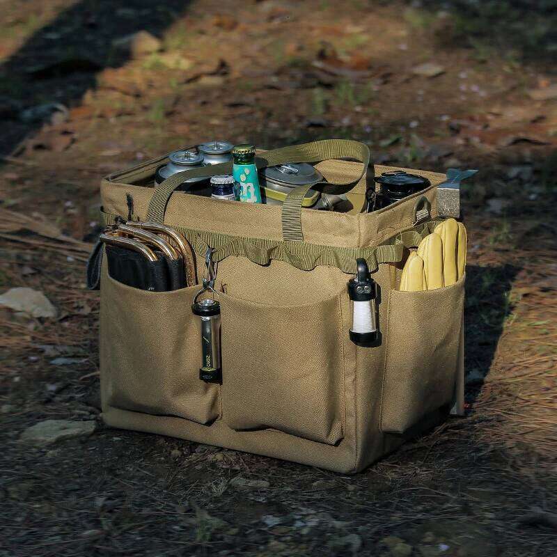 Outdoor Multi-Functional Portable Can Be Used As A Table Tool Storage Box, Camping Large Capacity Carrying Bag, Picnic Bag