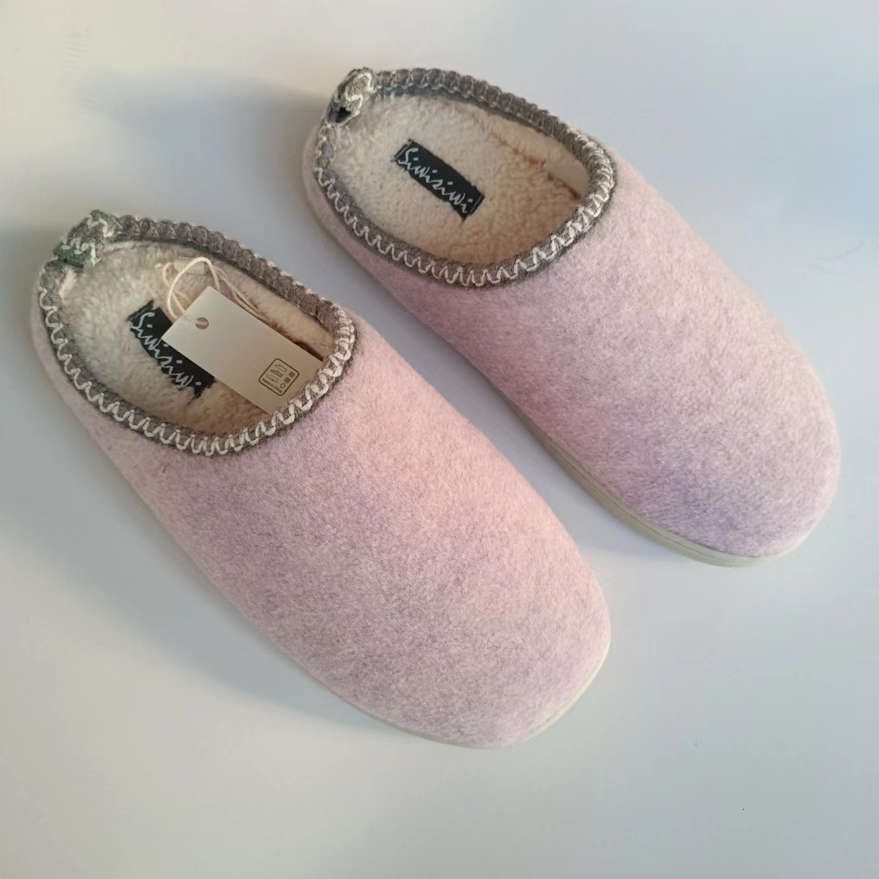 Felt Warm Activity Insoles TPR Anti-Slip Soles Men and Women Couples Home Cotton Slippers ddmymarket