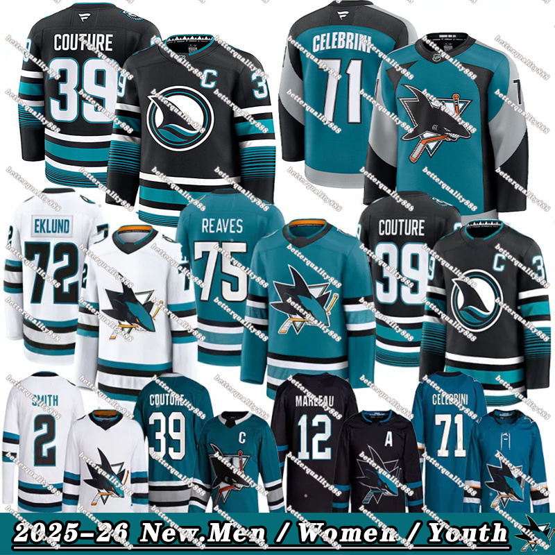 #71 Macklin Celebrini sj hockey jersey sharks jersey 35th ANNIVERSARY JERSEY #75 Ryan Reaves Michael Misa Georgiev Couture Patrick Marleau Ferraro William jerseys
