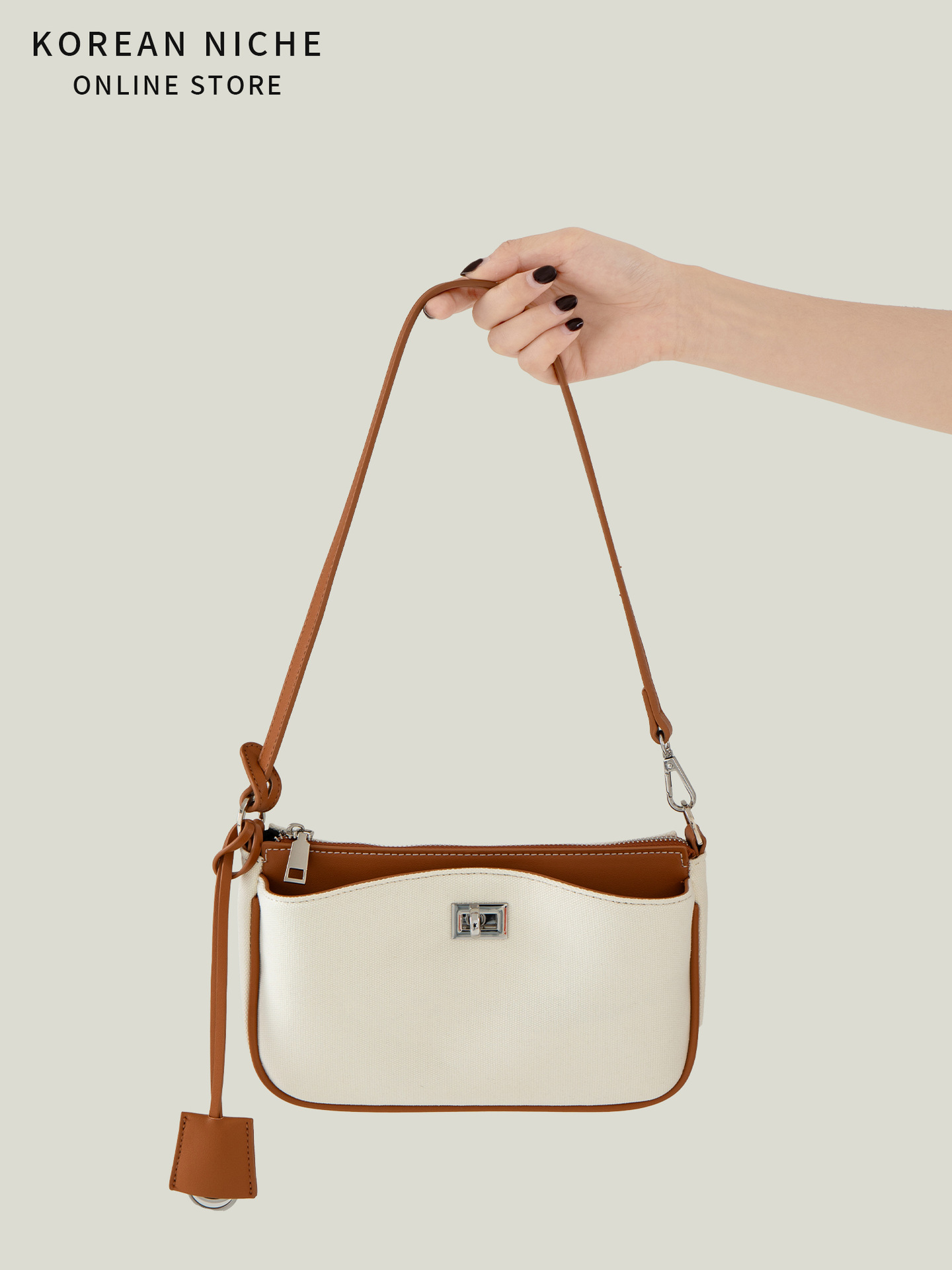 High-End Women's 2025 New Small Square Korean-Style Niche Design Casual Versatile Commuter Handbag And Shoulder Bag