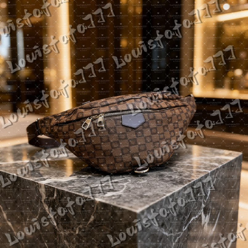 12A Top Quality Newest style Bumbag Cross Body Designer Shoulder Bag Brown flower Leather Luxury Waist Bags Temperament Fanny Pack Bum Waist pocket