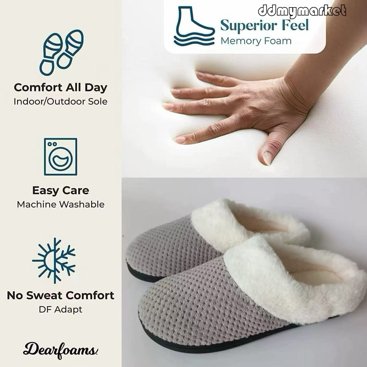 Pineapple Grid Coral Fleece Memory Foam Slippers ddmymarket