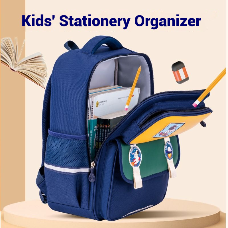 Unisex Student Backpack with Cartoon Design Fashionable Style Waterproof Children's School Bag