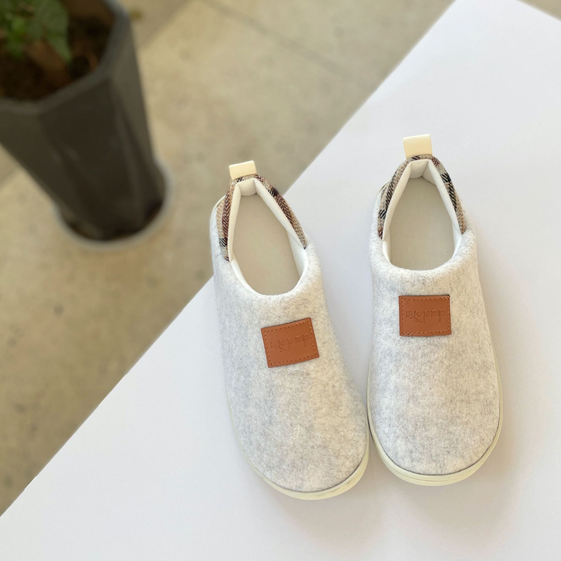 Felt Maternity Cotton Elderly Shoes Warm Breathable Men's Slippers Indoor and Outdoor Dual-use Four Seasons Style ddmymarket