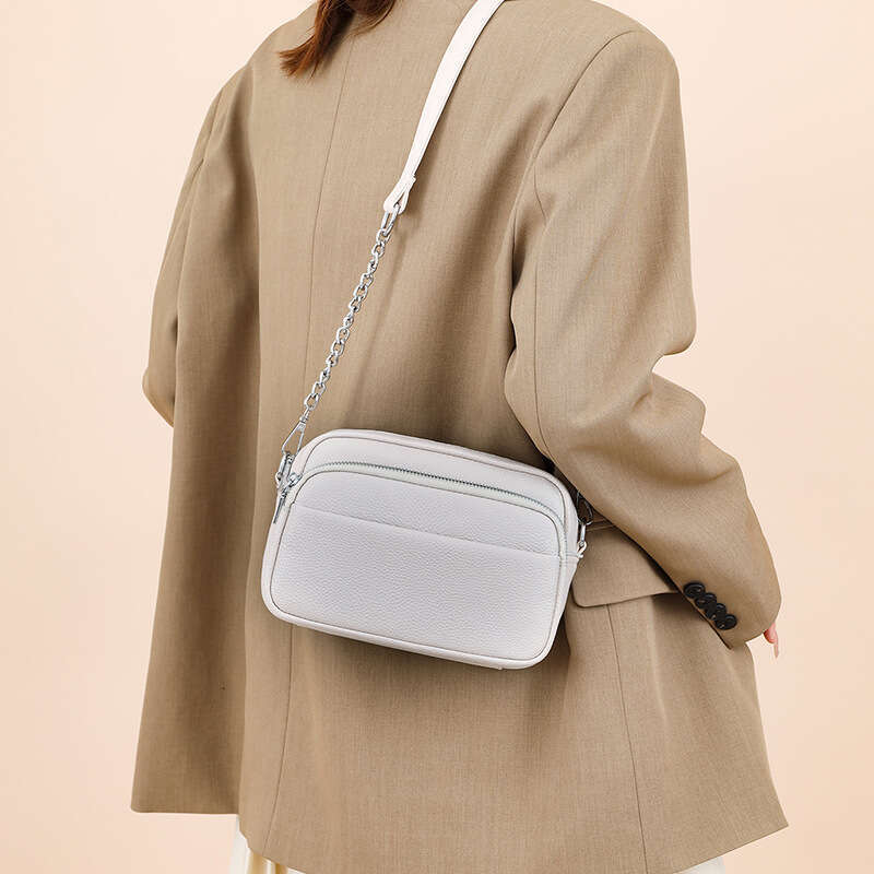 designer bag Luxury bag Trendy Genuine Leather Women's Top Layer Cowhide Small Square New Multi-layer Double Strap Single Shoulder Crossbody Bag