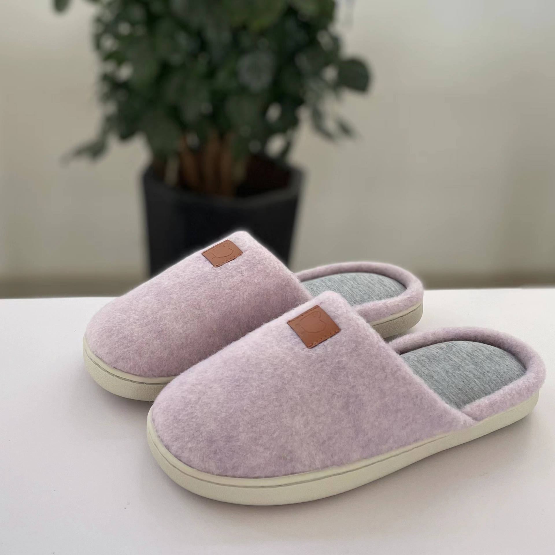Fleece-lined Slippers Non-slip Soft Sole New Style Home Indoor ddmymarket