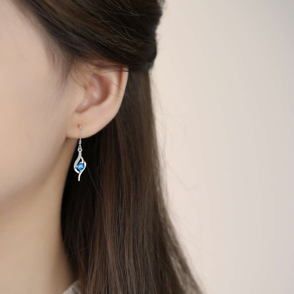 S999 Sier Needle One Week Box Set 2025 New Elegant Versatile Petite Earrings Gift