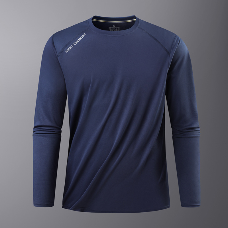 Quick-Dry T-Shirt for Men, Sports Casual 2025 New Autumn Winter Running Fitness Top, Round Neck Base Shirt, Breathable