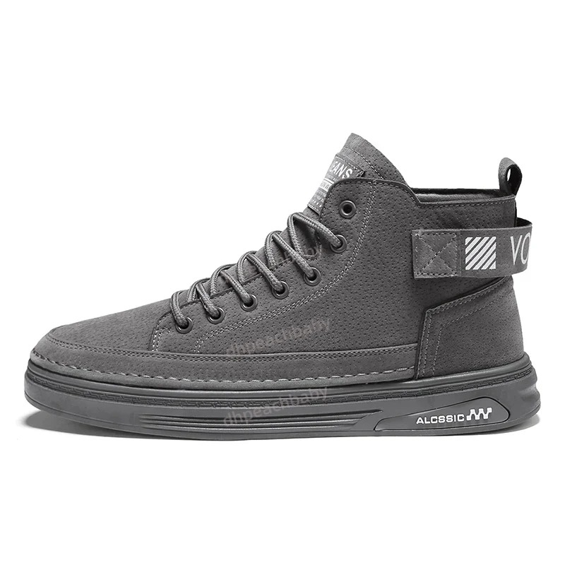 Comfortable Male Snowproof Ankle-Highs Featuring Premium Textured Suede Outer Shell