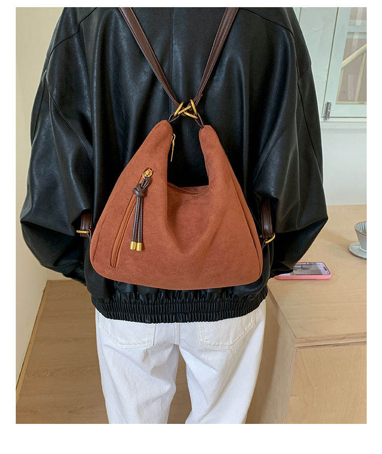Fashion handbag large capacity fashionable trendy simple Japanese and Korean casual bag women s shoulder bag backpack designer bag Luxury bag Designer