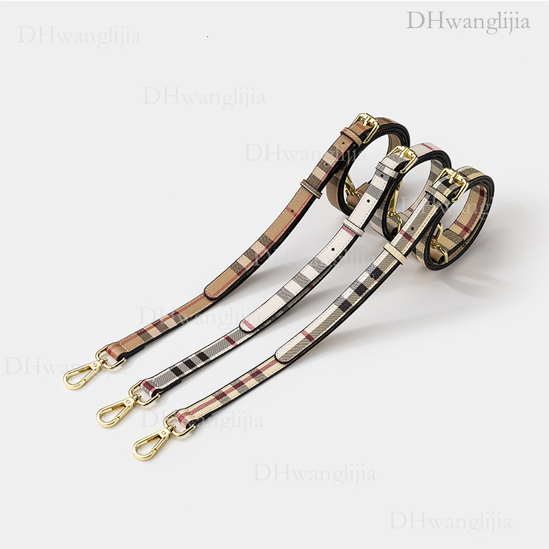 DH Luggage Accessories Fashion Women's Thin Shoulder British Style Adjustable Length Crossbody Chain Bag Replacement Strap