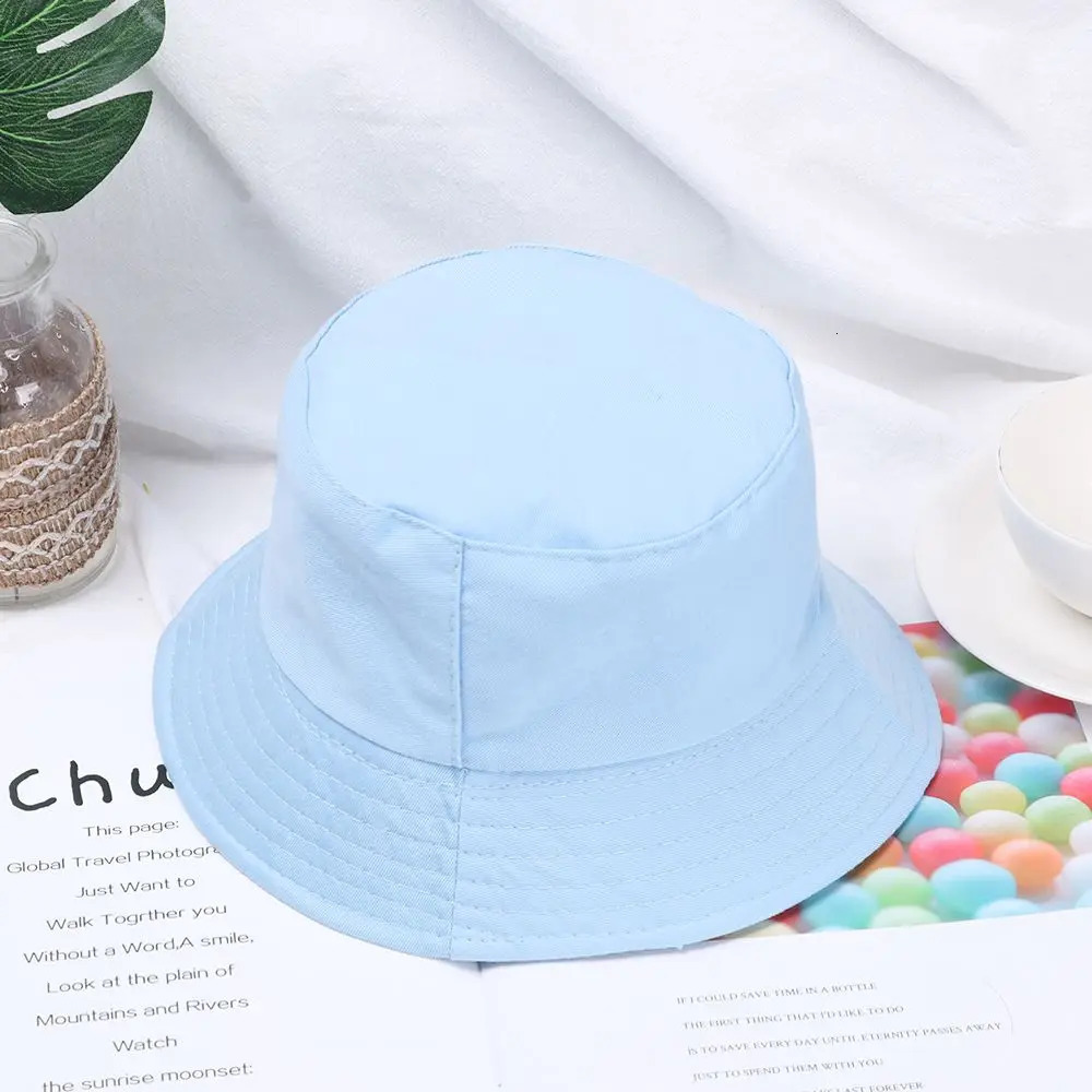 Children Outdoor Hat Summer Foldable Bucket Hat Sunscreen Cotton Fishing Hunting Cap Girls Basin Chapeau Sun Prevent Hats 250919