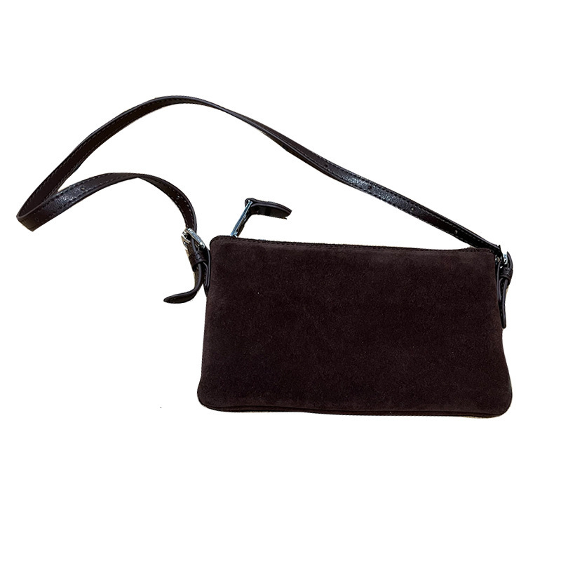 2025 new fashionable leopard print suede retro handbag designer crossbody bag