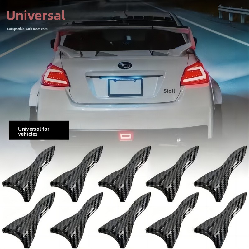 Universal Car Fender Blade Trim Shark Gills - Black Adhesive Body Decals, Stylish Exterior Modification Accessories-NO21