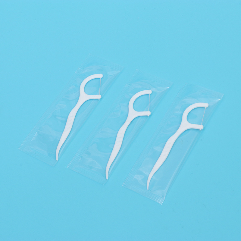 Family-Size Plastic Toothpicks 50-Count Dispensing Box with Individual Packaging Dental Floss Pick