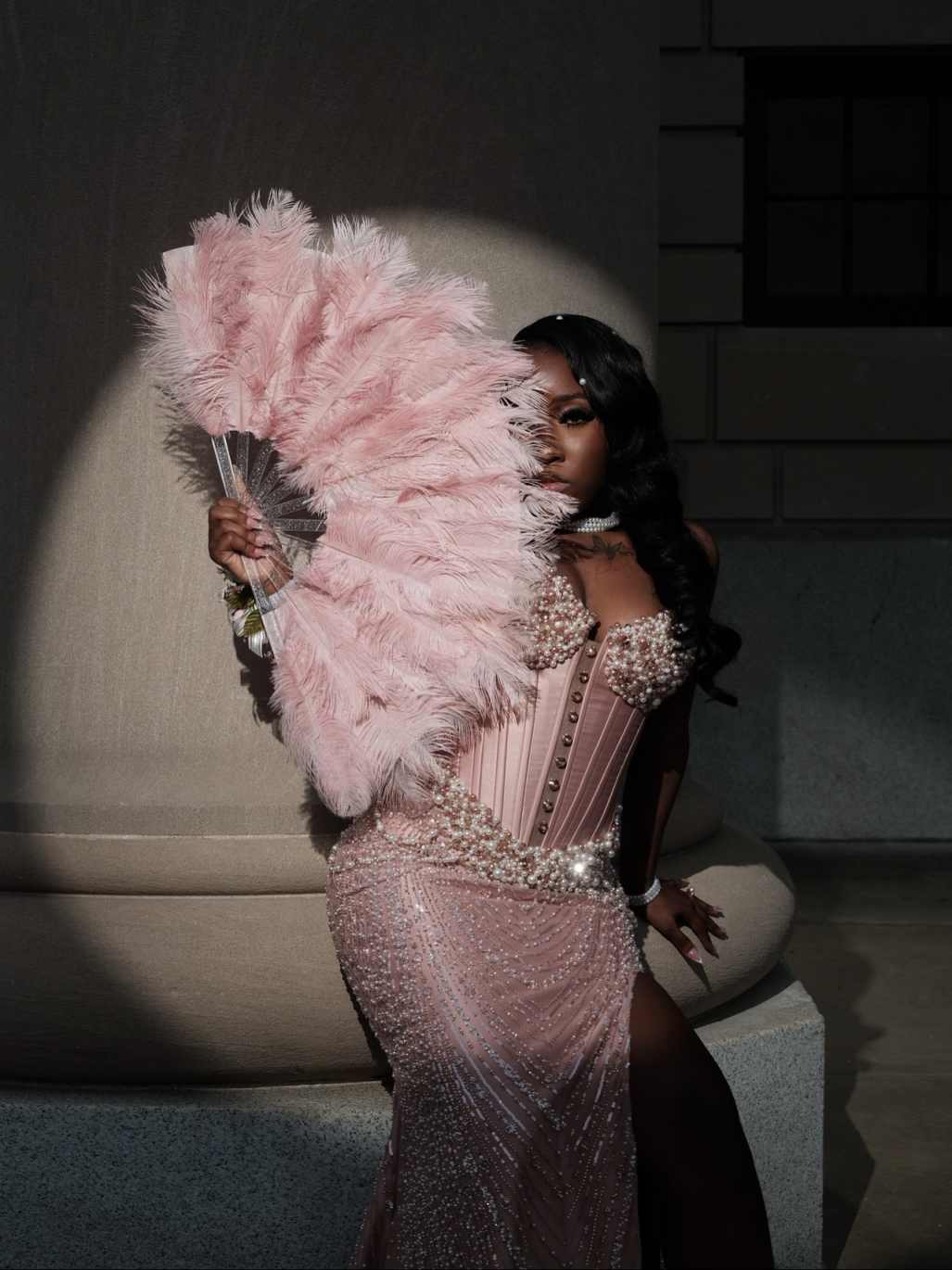 Exquisite Mermaid Evening Dress Sweetheart Sleeveless Pearls Prom Gowns Beading Splits Floor Length Formal Dresses Customized