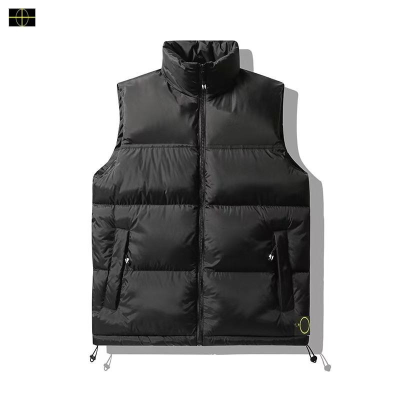luxury Embroidered Compass Badge Jacket Classic Fashion Top Quality Winter Men Women Down Jacket Vest Coat Warm Outwear Coats Black -927