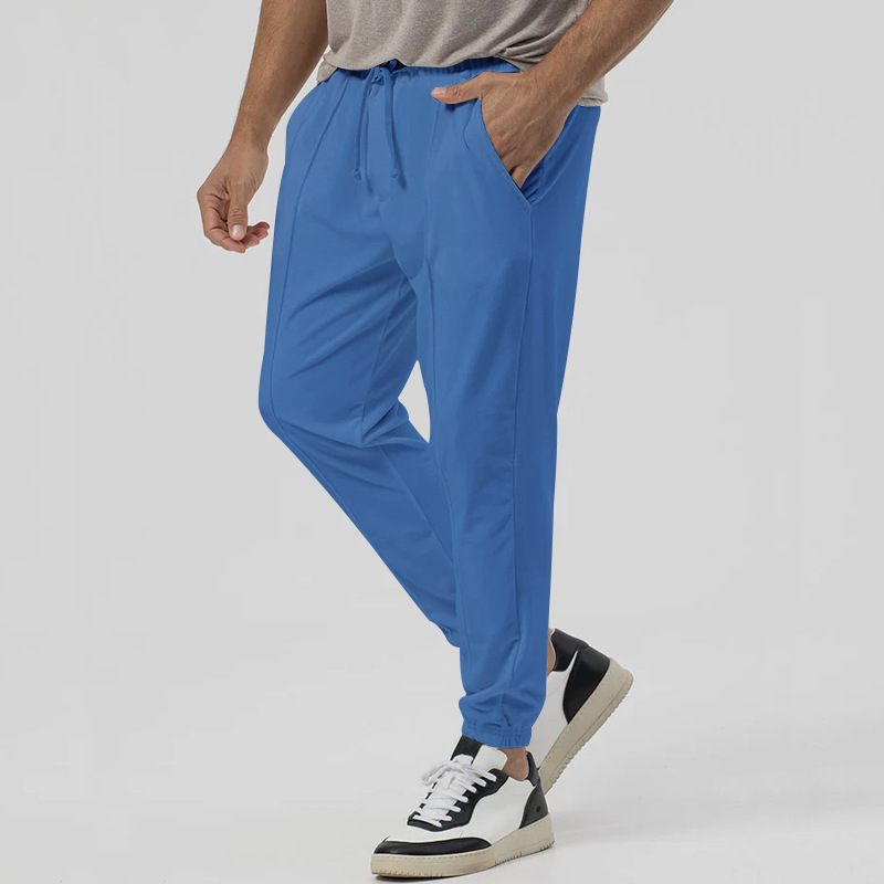 Urban Street Men's Tapered Joggers - Solid Color Loose Fit Sports Pants with Elastic Cuff for Autumn Winter Casual Streetwear European size: S-3X