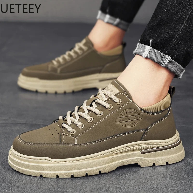 Trendsetting Mens Weatherproof Sneakers Perfect Everyday Outdoor Shoes Booties for Men Winter Boots Safety Shoe Man Trendy All-match