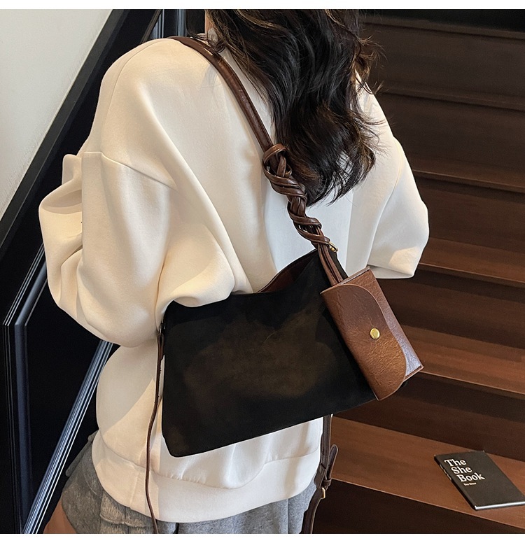 2025 new women's velvet bread large capacity women's crossbody bag luxury bag armpit bag handbag designer bag wallet shoulder bag