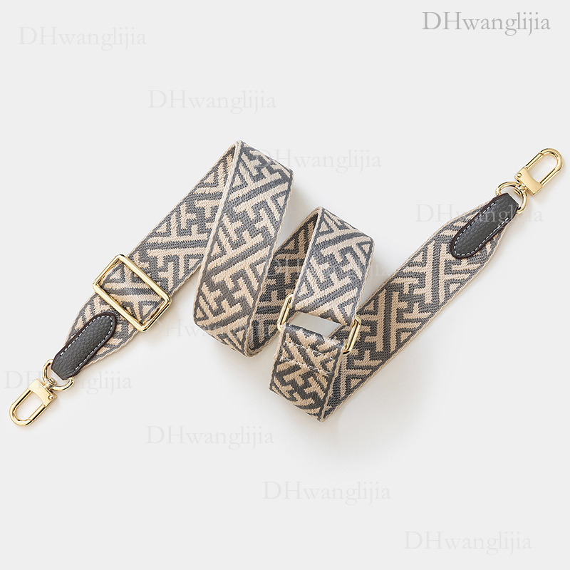 DH Luggage Accessories Live Broadcast Special Snowflake Pattern Adjustable Length Wide Windbox Single Shoulder Crossbody Bag Strap