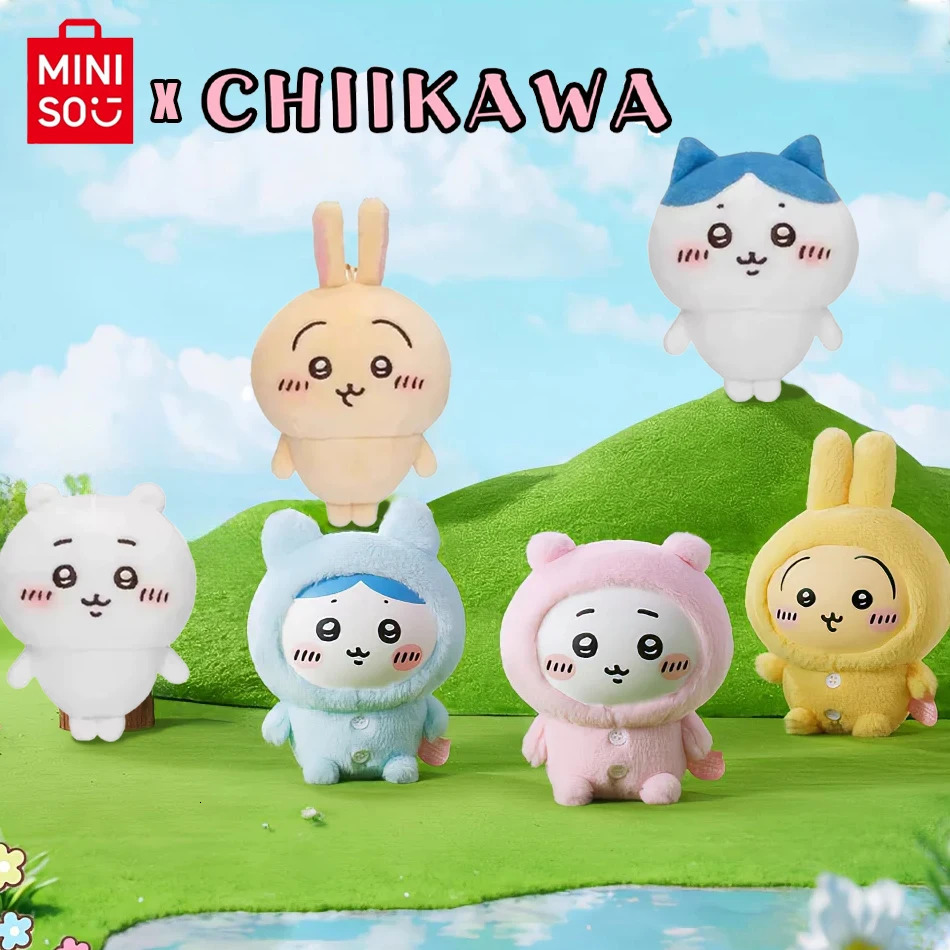 10CM Chiikawa Pajama Plush Pendant Keychain Cartoon Usagi Hachiware Usachi Doll Pendant Keychains Chiikawa Plush Doll Toy Gifts 250922