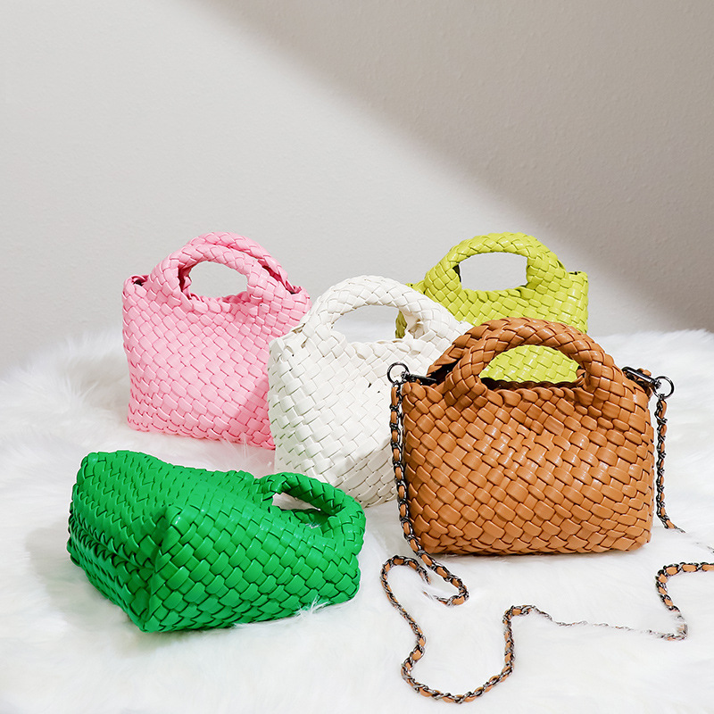Korean Style Mini Handwoven Basket Summer New Fashion Trend Handbag Exquisite Cute Crossbody Bag