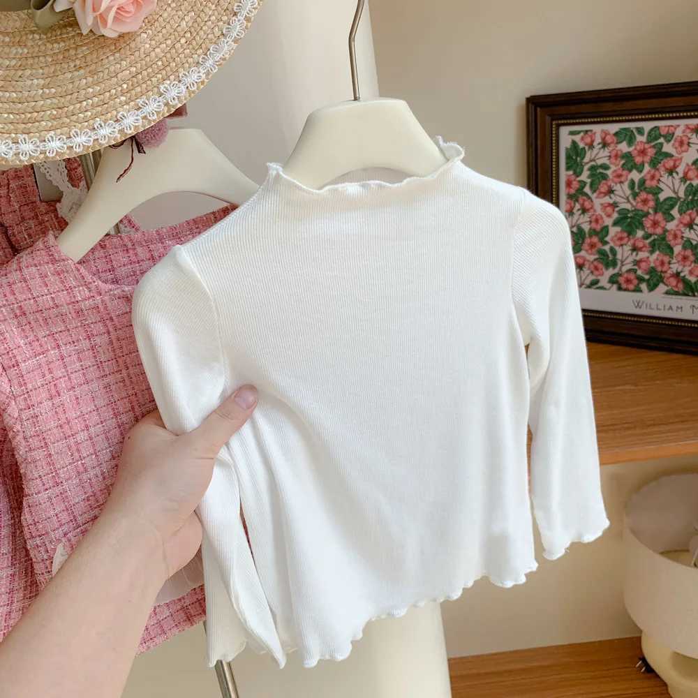 Girls Set Autumn 2022 New Lace Small Fragrant Woolen Coat Hip Wrap Dress Korean Two Piece Set L250926CNQY