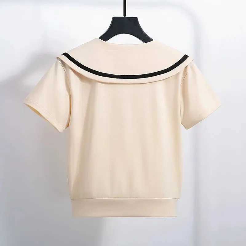 Summer Children Girls Clothes Set JK Student School Lapel Tshirts and Plaid Pleated Skirts 2 Pieces Suit Kid Top Bottom Outfits L250926GJ5Z