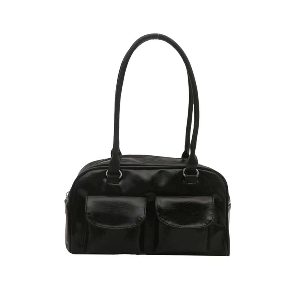Retro Personali Commuter Double ket Handbag Autumn New Small Design Faionable Single oulder Underarm Bag