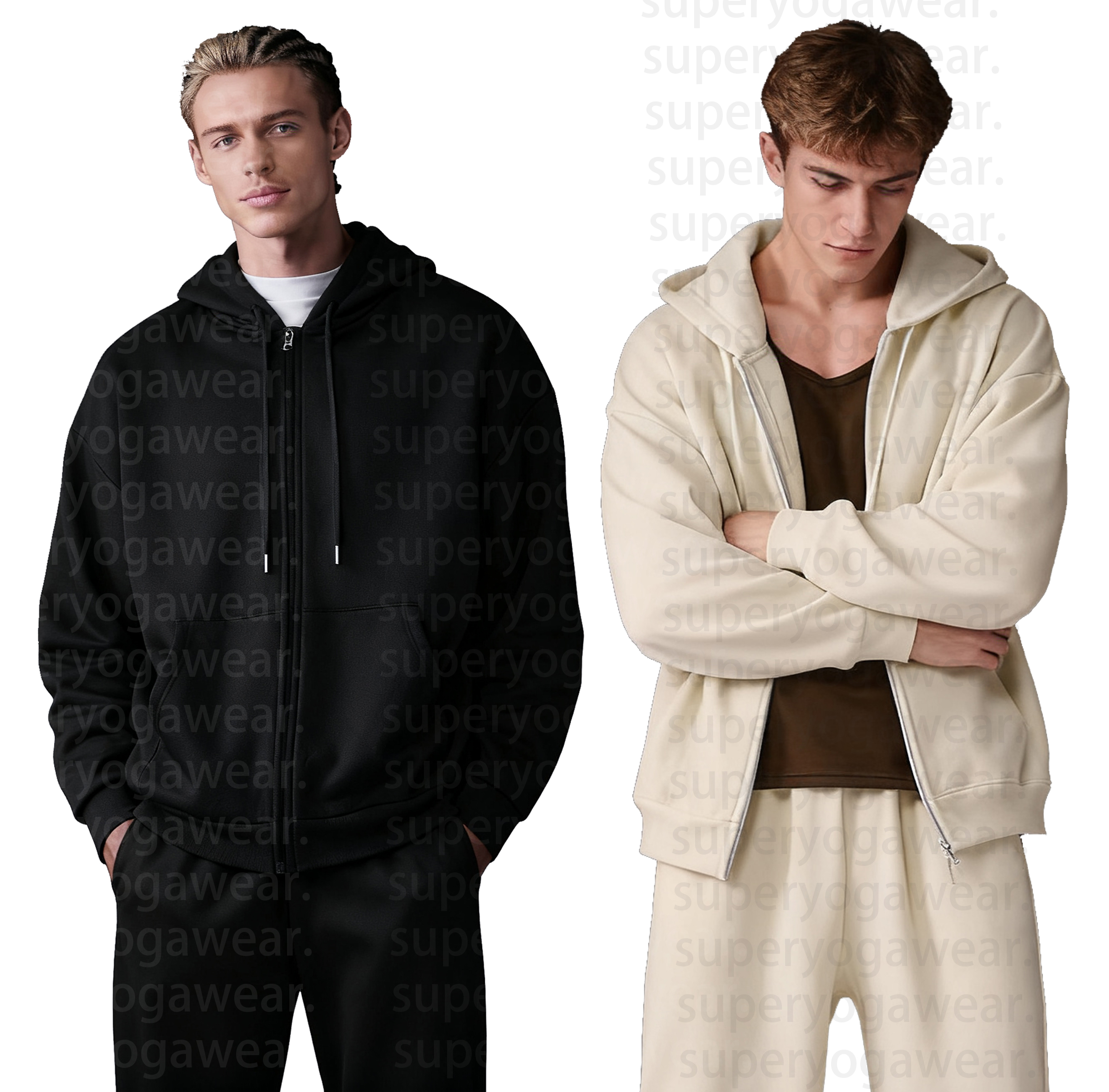 Yoga Hoodie Yoga Sweatpants Relaxed fit Sport Pants with Drawstring sets for men Studio to street Jogger setly clothes Sportswears alosetliness men Hoodie