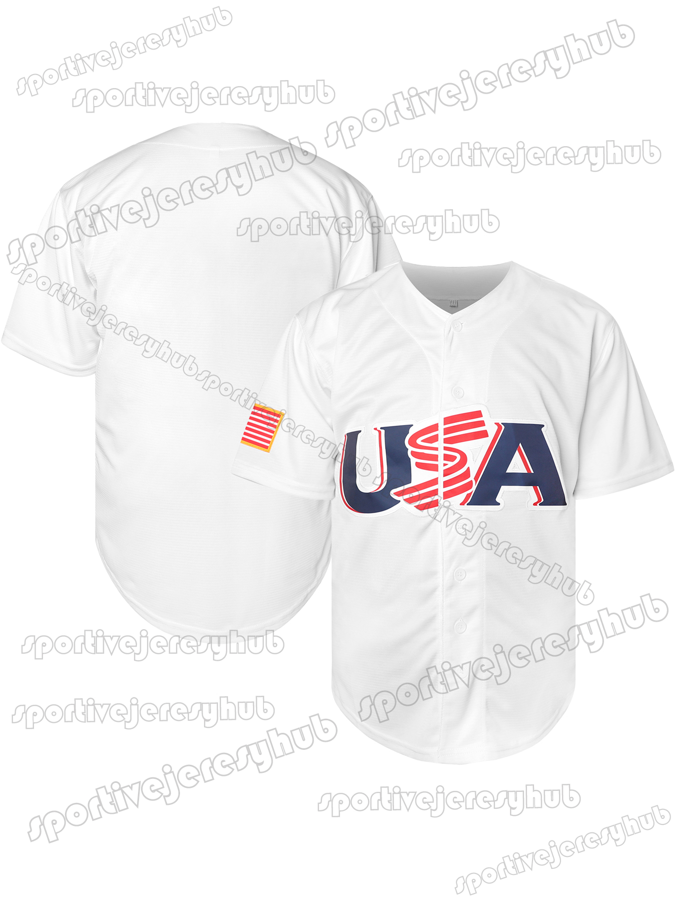 Mike Trout 2023 WBC USA Jeresy Mookie Betts Nolan Arenado Trea Turner Pete Alonso Tucker Goldschmidt Realmuto Mullins Pressly Custom Stitched Retro Un