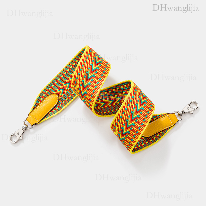 DH Luggage Accessories DH Luggage Accessories Suitable for Fengkaili Vegetable Basket Evelyn Bag, Wide Shoulder Strap Replacement, Woven Bag Strap, Tr