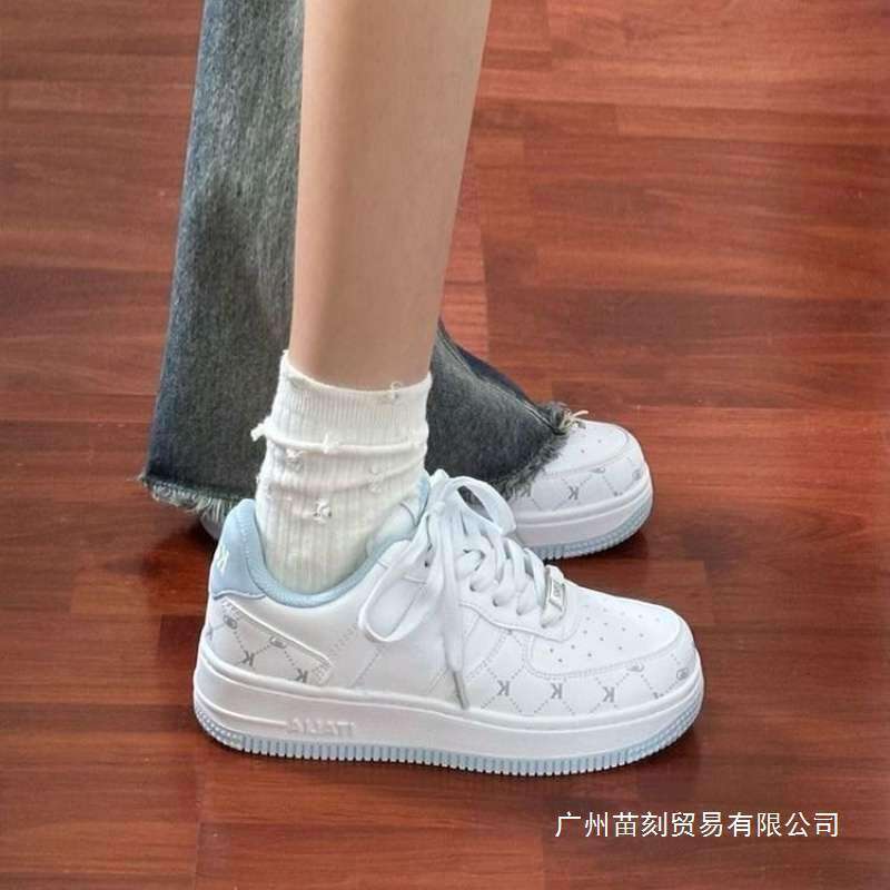 High-Looking Thick-Soled Board Shoes Women's 2025 Autumn New Round Toe Casual Sneakers 31 68