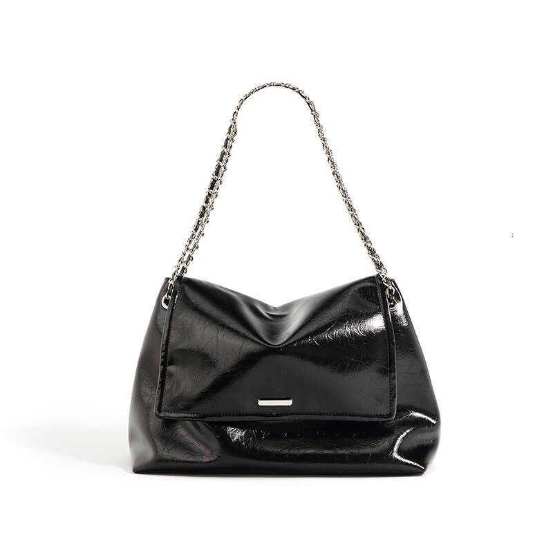 designer bag Luxury bag Genuine Leather Women's Silver High-End Chain New Large Capacity Shoulder Tote Versatile Crossbody Bag for Women