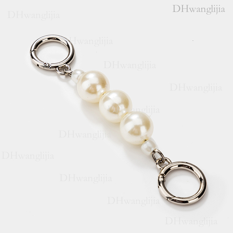 DH Luggage Accessories New Style Wind Hanging Decoration Single Shoulder Crossbody Personality Round Buckle Pearl Extension Trendy Chain Bag Strap