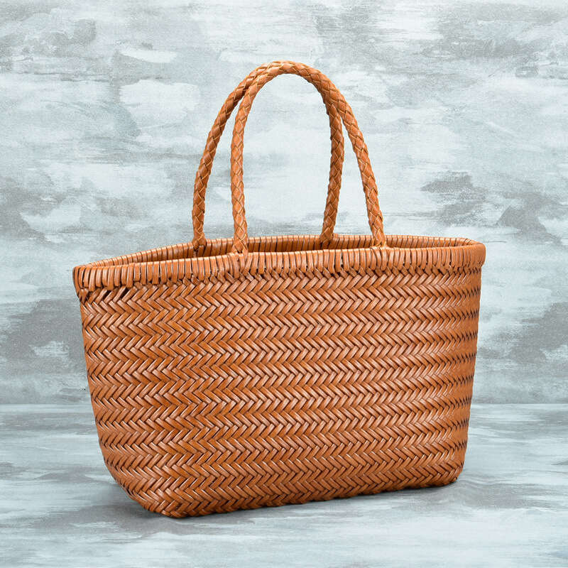 designer bag Luxury bag Dragon Diffusion Woven Genuine Leather French Style Basket Internet Celebrity Women's Bag
