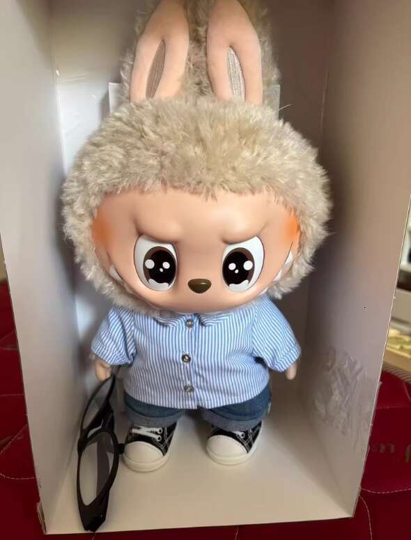 The MONSTERS Flip With Me Vinyl Plush Figure Labubu Anime Face Collection Model Doll Toys