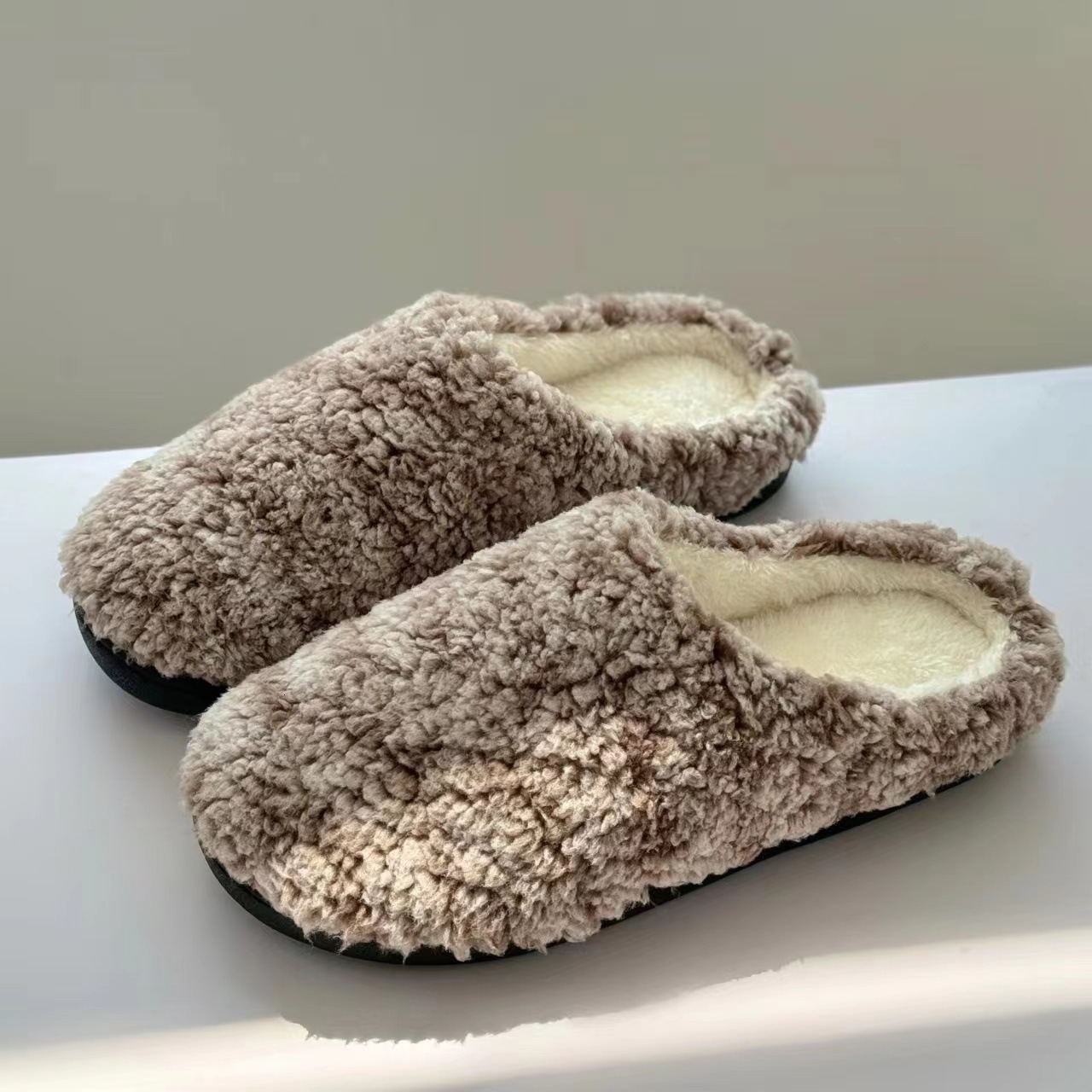 Non-Slip Autumn Winter New Cotton Velvet Home Slippers for Pregnant Women and Postpartum Care ddmymarket