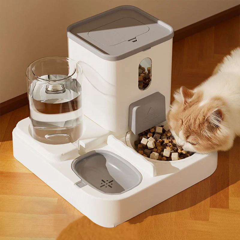 and Food Integrated Automatic Feeder Dog Bowl Cat Basin 2-in-1 Water Dispenser Pet Supplies