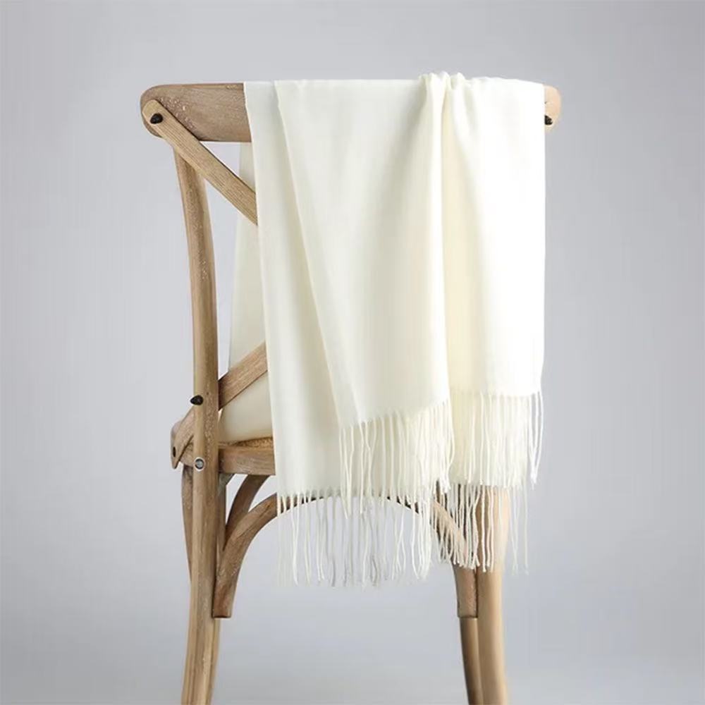 T1865 Trendy New Winter Style Solid Color Scarf, Faux Cashmere, Korean Style, Versatile, Perfect Gift for Men and Women