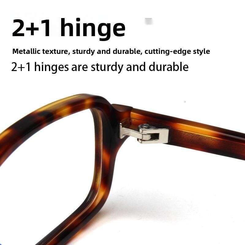 Korean Style Fashion Unisex Rectangular High Prescription Artistic Small Frame Acetate Optical Glasses